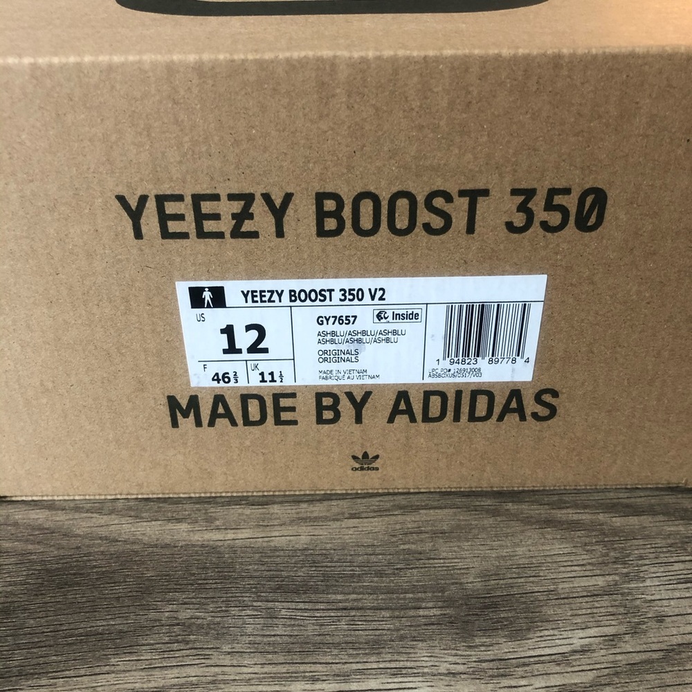 Adidas Yeezy Boost 350 V2 Ash Blue - Picture 7 of 9